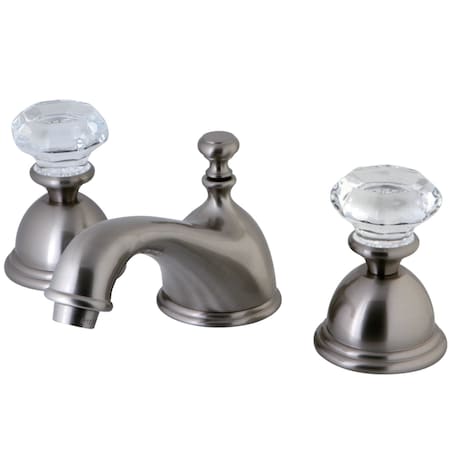 Kingston Brass KS3968WCL 8" Widespread Bathroom Faucet, Brushed Nickel KS3968WCL